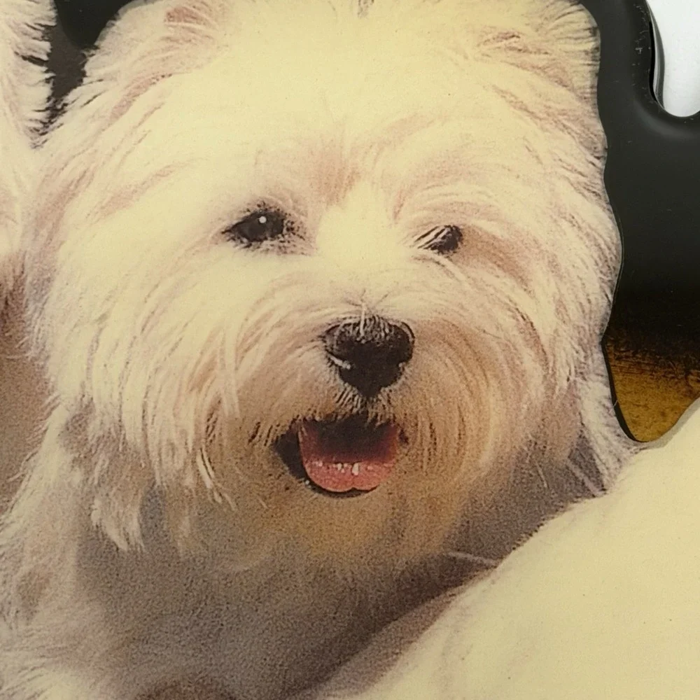 Vintage Wall Mounted Key/Leash Hook Westie Dog Puppy‎ Virginia Souvenir Plaque